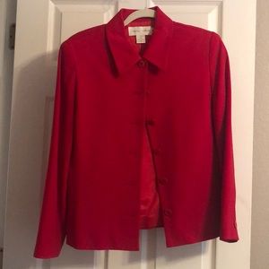 Vintage Casual Corner red business jacket